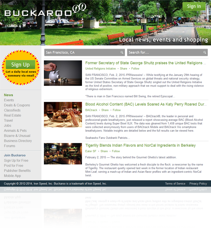 Buckaroo Sample Application